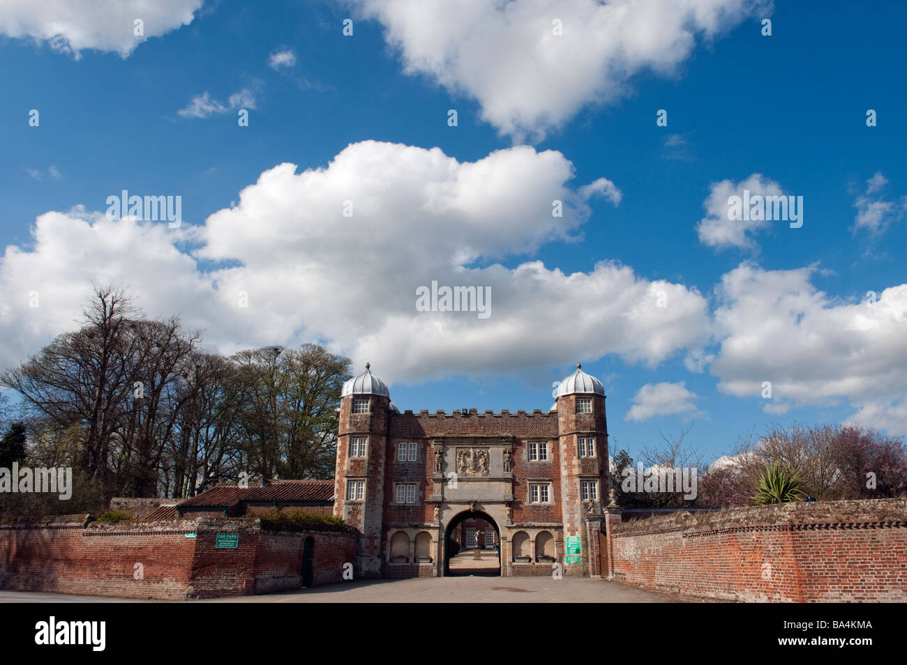 Gatehouse at 'Burton Agnes' Hall,'Burton Agnes', near Driffield, 'East Yorkshire' England 'Great Britain' Stock Photo