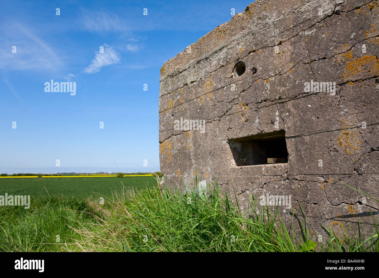 Kilnsea WW2 Machine Gun pillbox Stock Photo Alamy