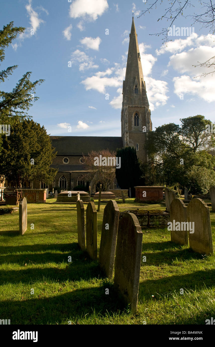 Parish church of St James' in Weybridge, Surrey Stock Photo Alamy