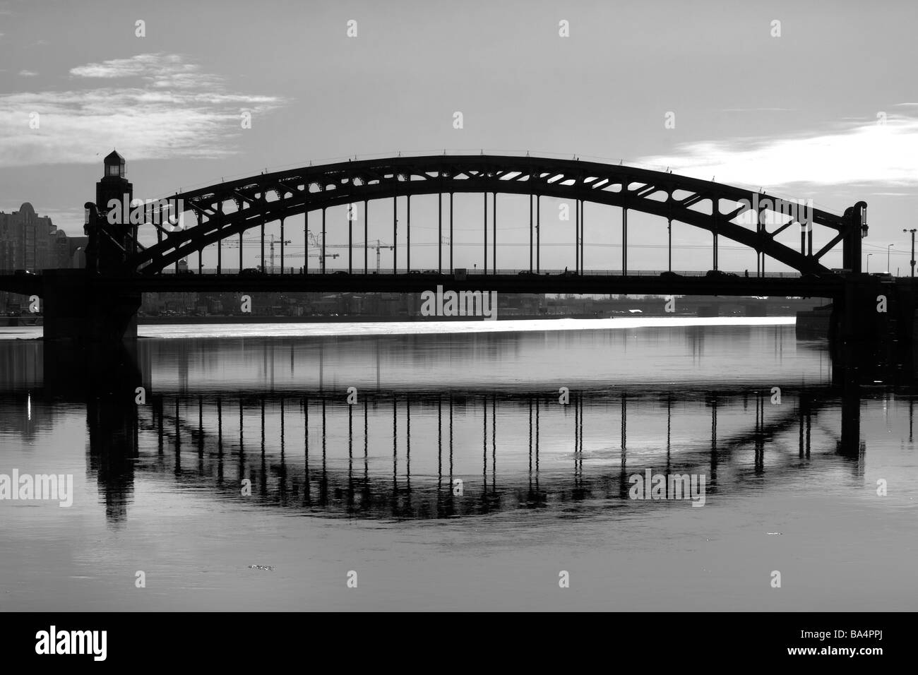 Bolsheokhtinsky bridge Black and White Stock Photos & Images Alamy