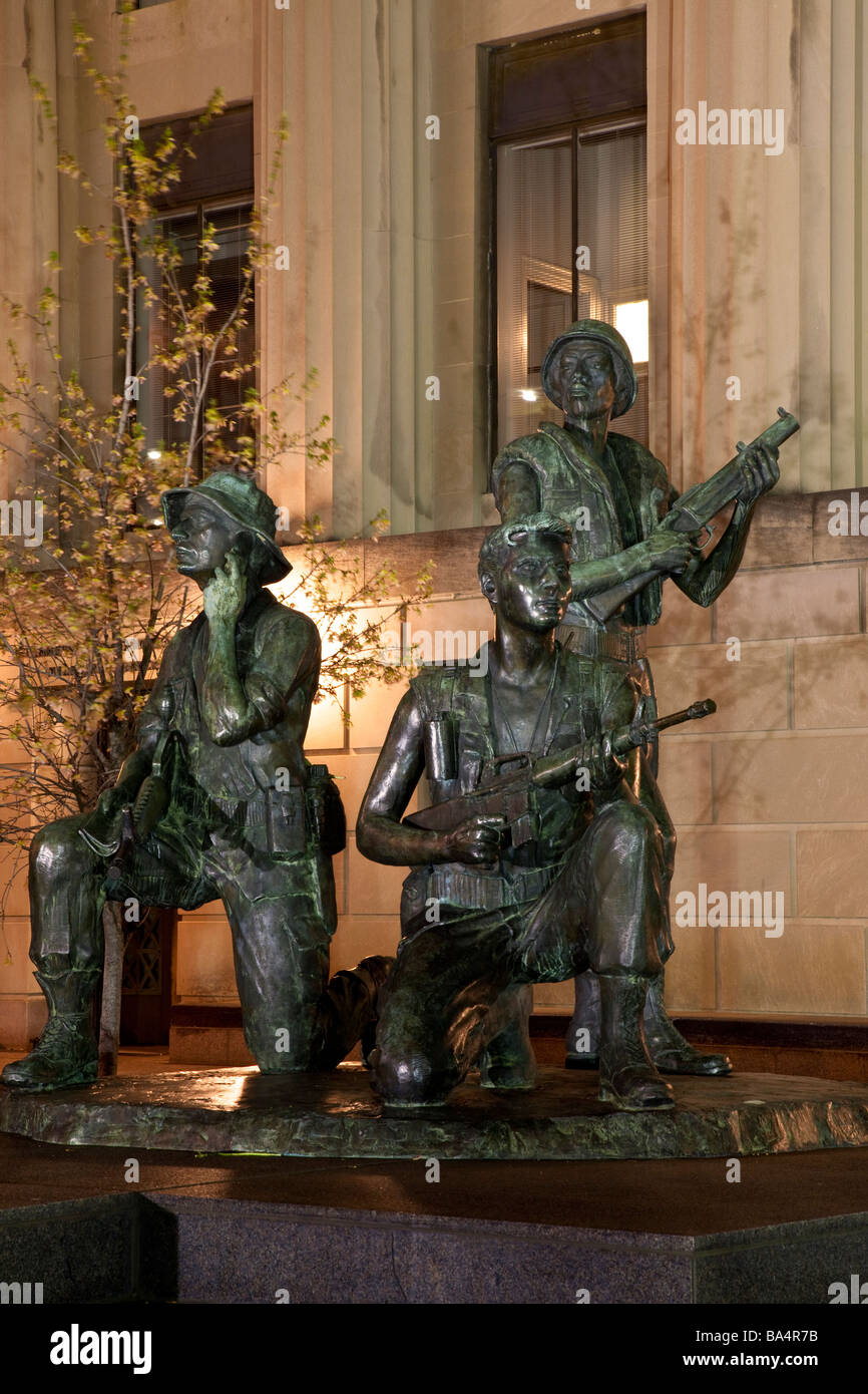 Vietnam Memorial at Legislature Plaza, Nashville, Tennessee, USA Stock Photo