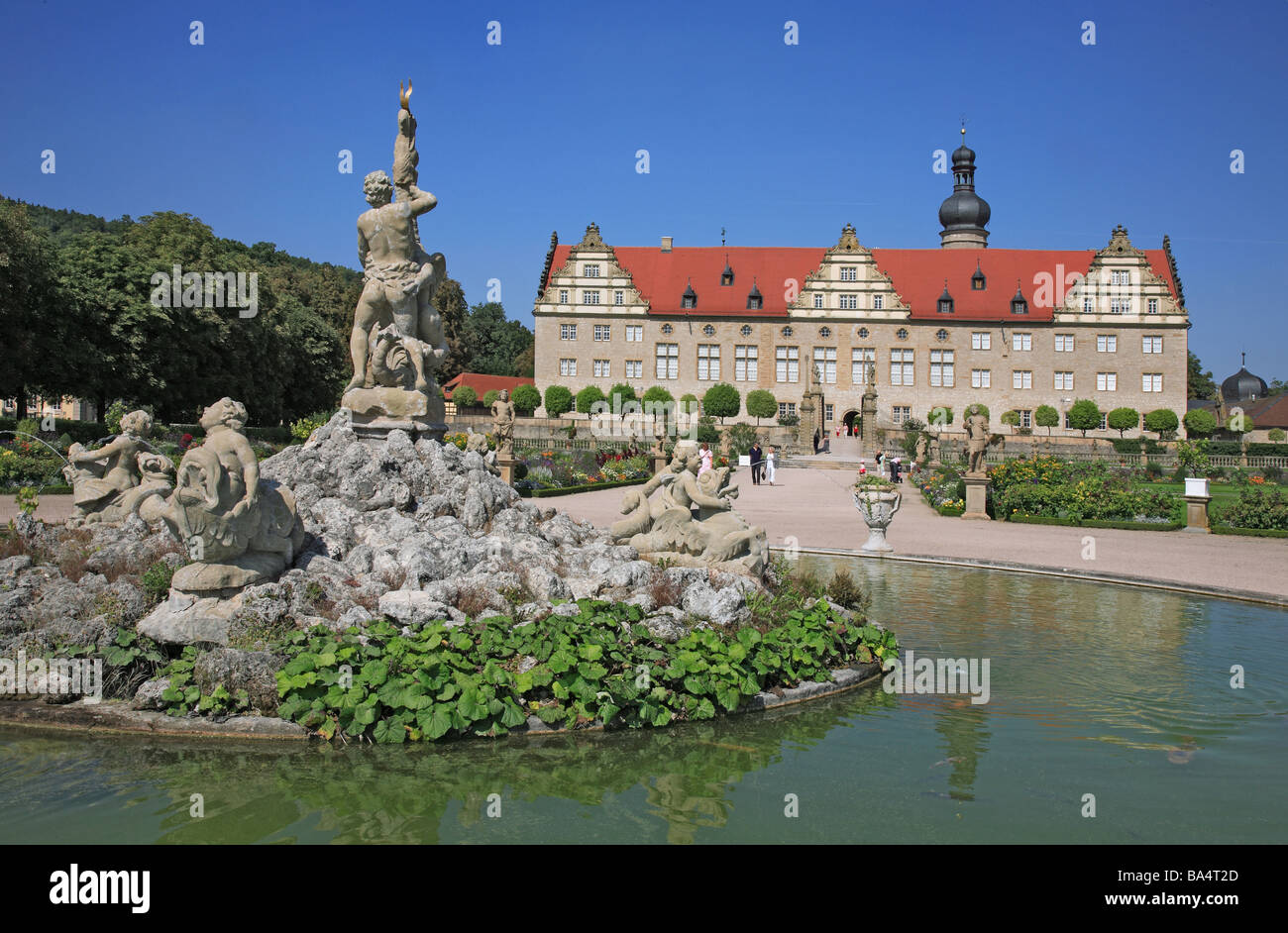 the palais of Weikersheim Baden Wuerttemberg Germany Stock Photo