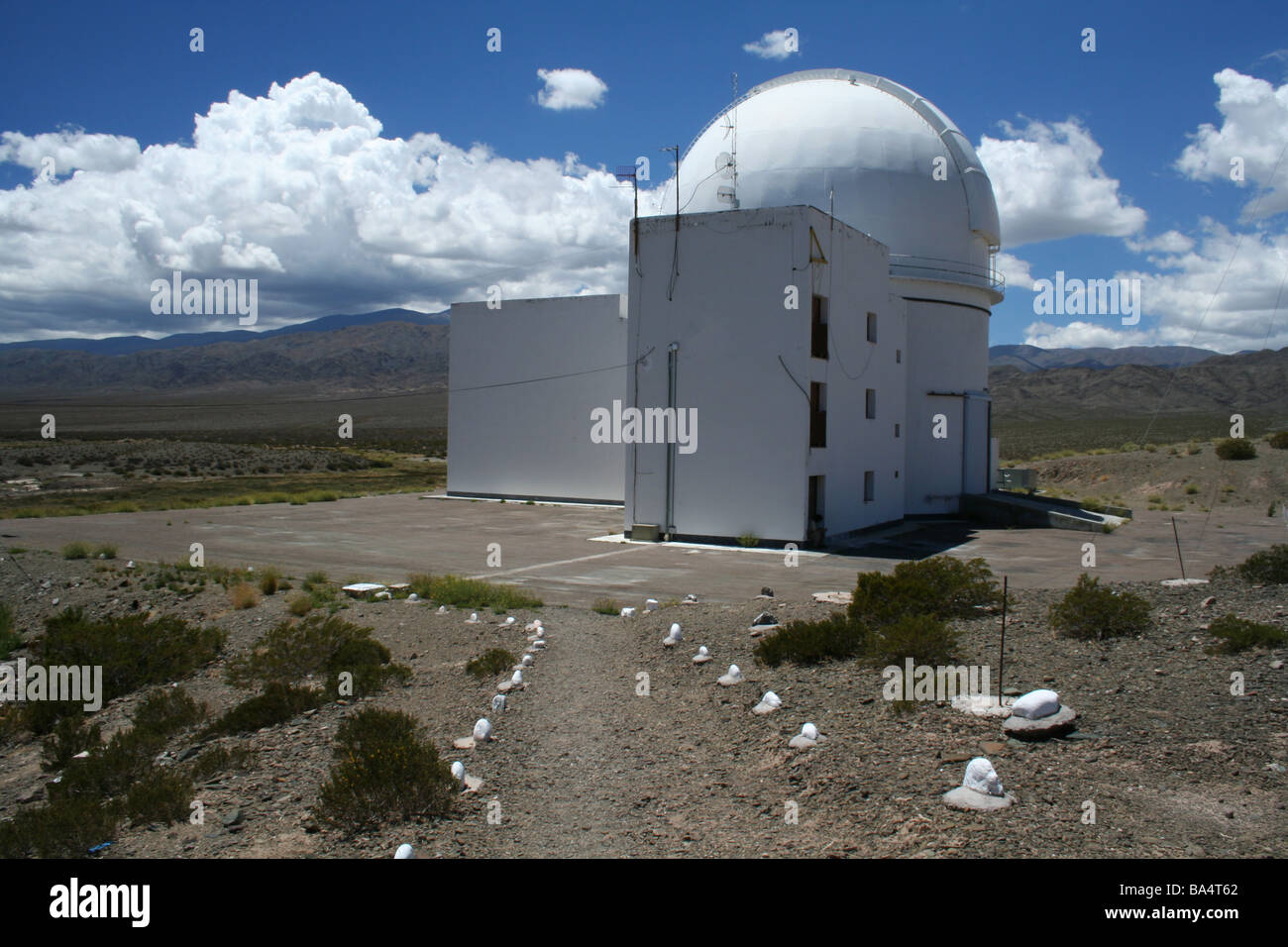 Observatory at El Leoncito Astronomic complex within Leoncito National Park, Argentina Stock Photo