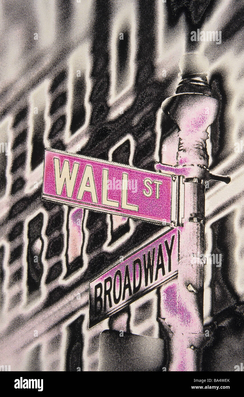 Wallstreet symbolic Stock Photo