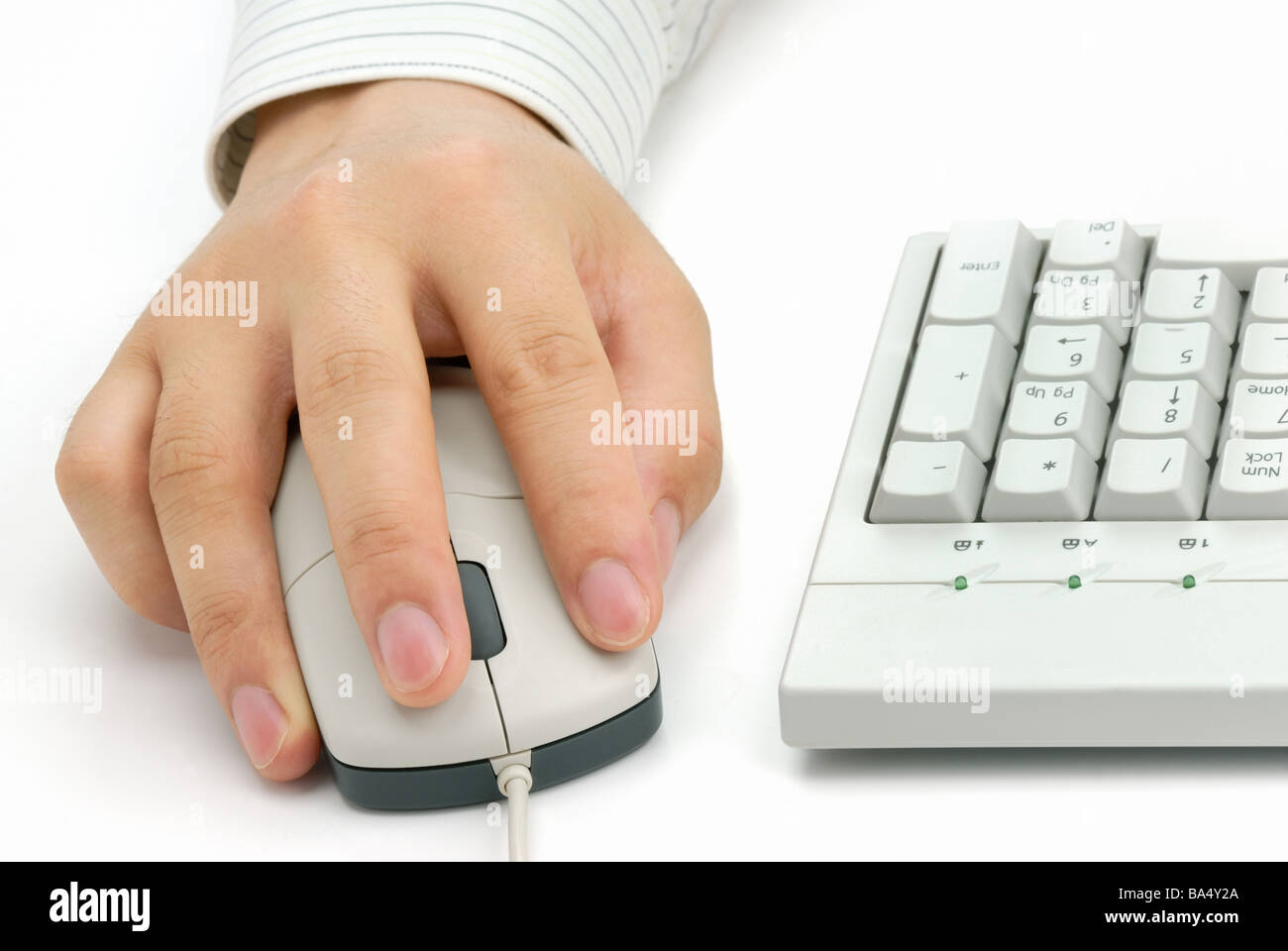 Computer mouse and hand hi-res stock photography and images - Alamy