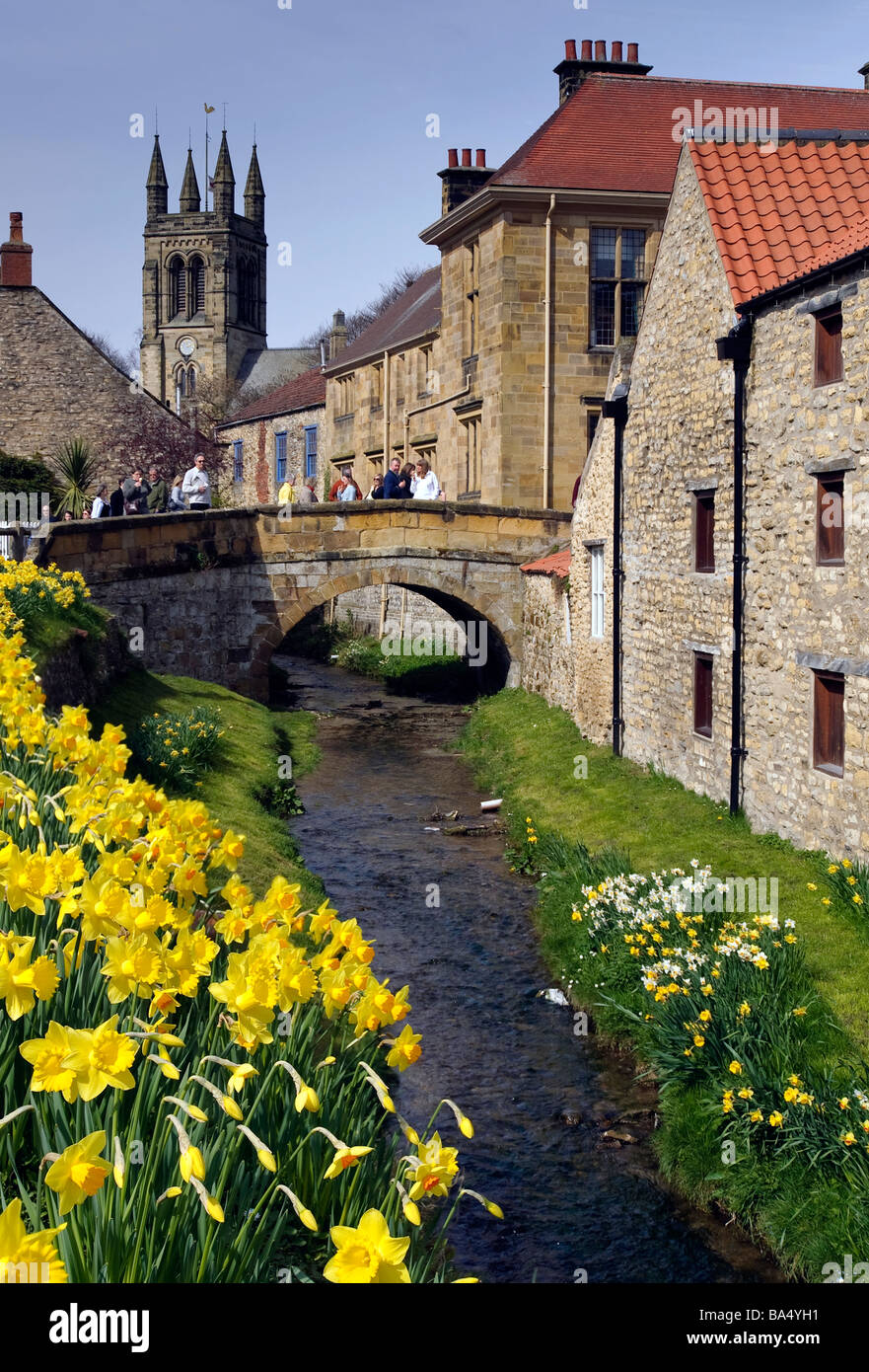 The village of Helmsley in North Yorkshire Stock Photo