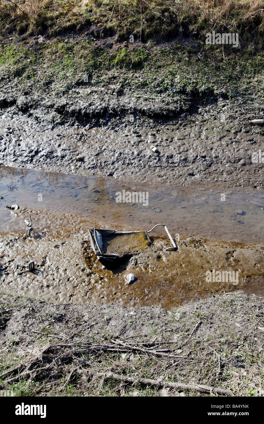 Old pram dumped Stock Photo - Alamy