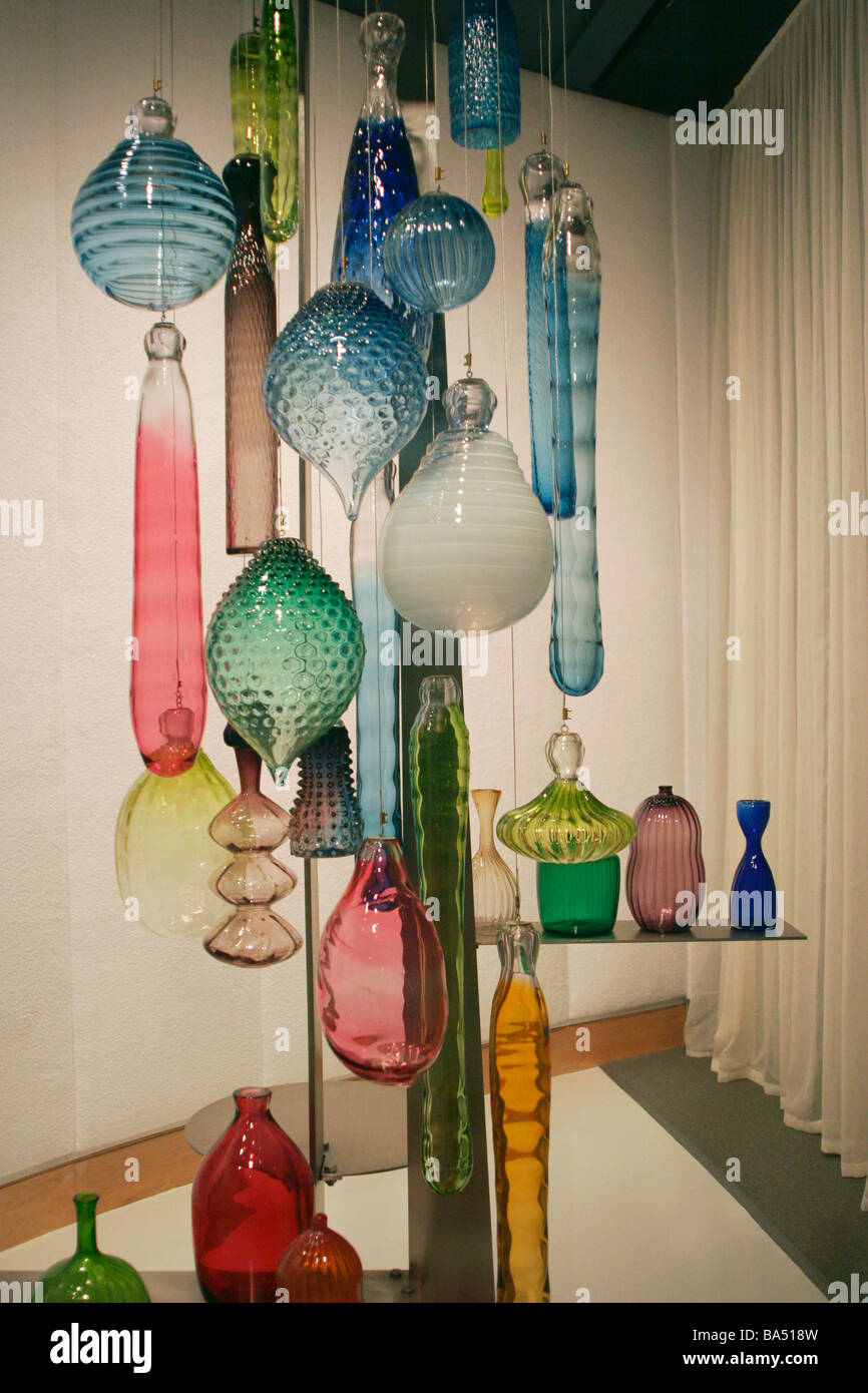Art works at the Corning Museum of Glass Corning New York USA Stock Photo