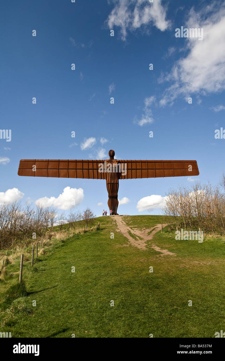 The Angel of the North sculpture at Gateshead, Tyne & Wear Stock Photo ...