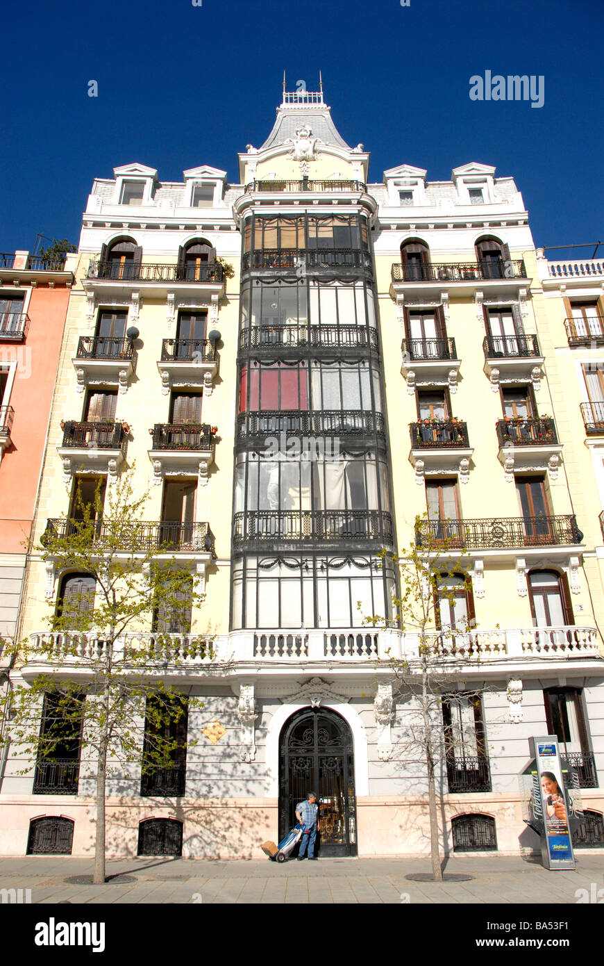 baroque building, Madrid, Spain Stock Photo