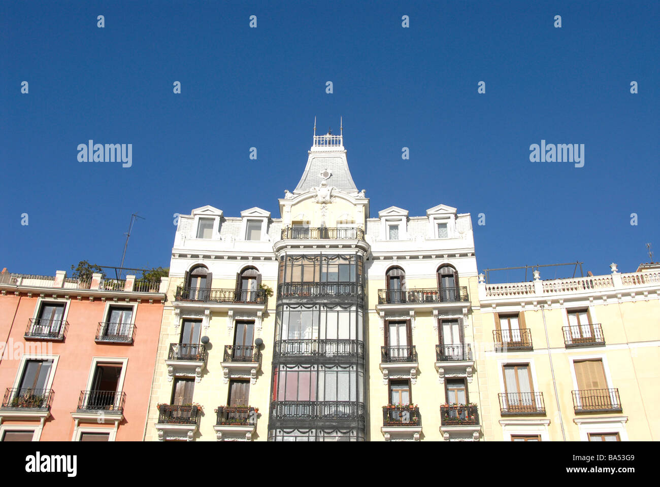baroque building, Madrid, Spain Stock Photo