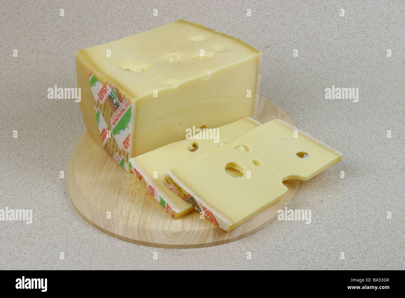 Reserve Emmental cheese Stock Photo Alamy