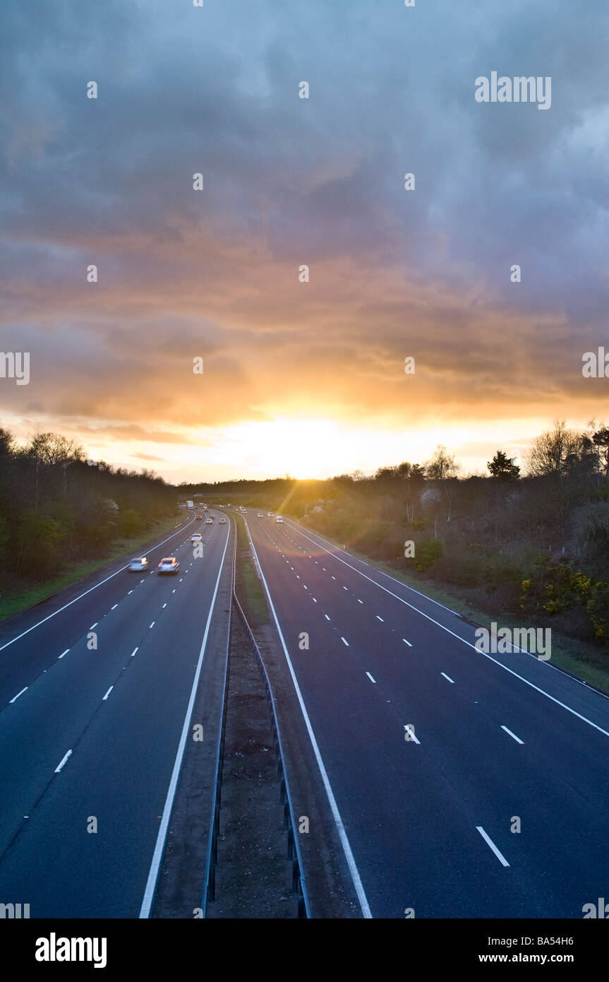 Rural dual carriageway hi-res stock photography and images - Alamy