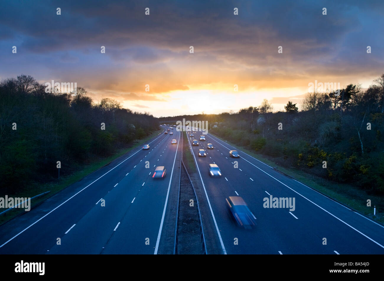 Rural dual carriageway hi-res stock photography and images - Alamy