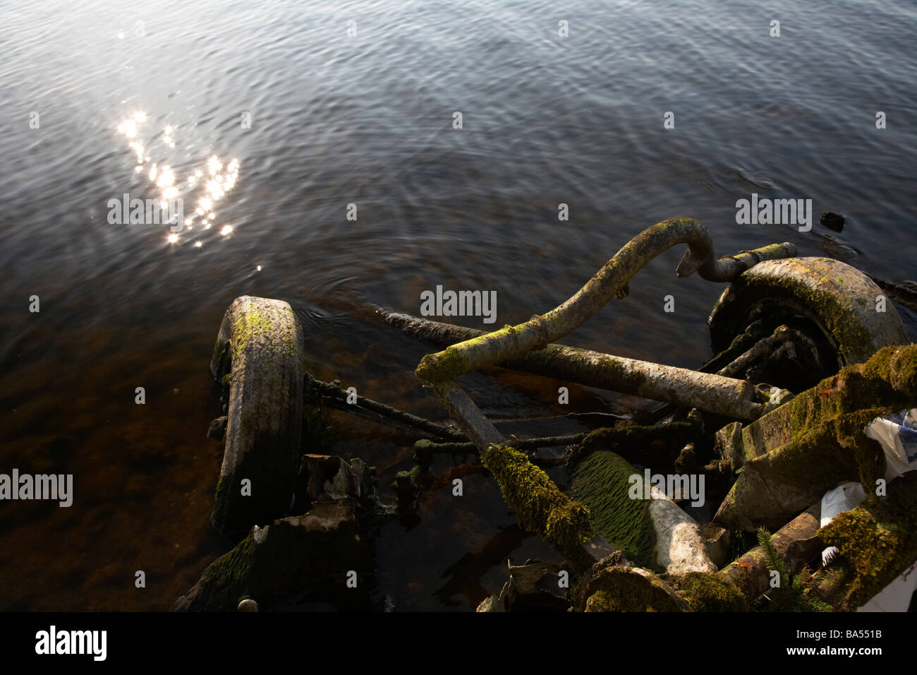 Pollution dumped abandoned old car hi-res stock photography and images ...