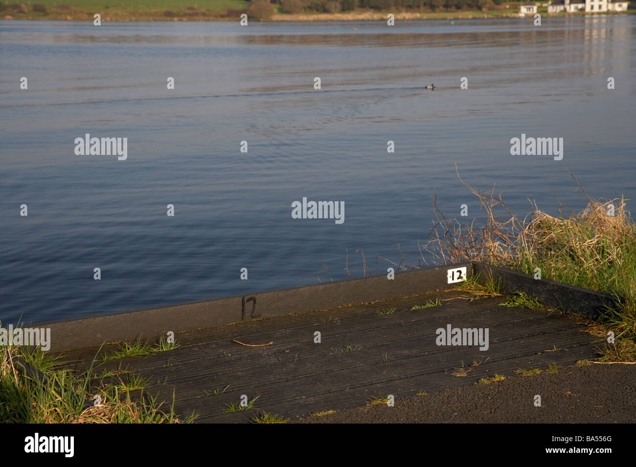 coarse fishing stand by the craigavon lakes county armagh northern ireland uk Stock Photo