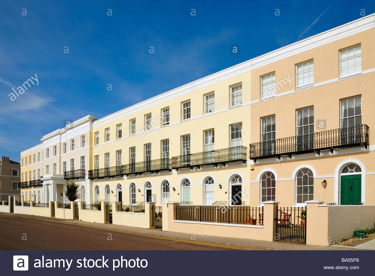 Terrace Regency House Houses Buildings High Resolution Stock