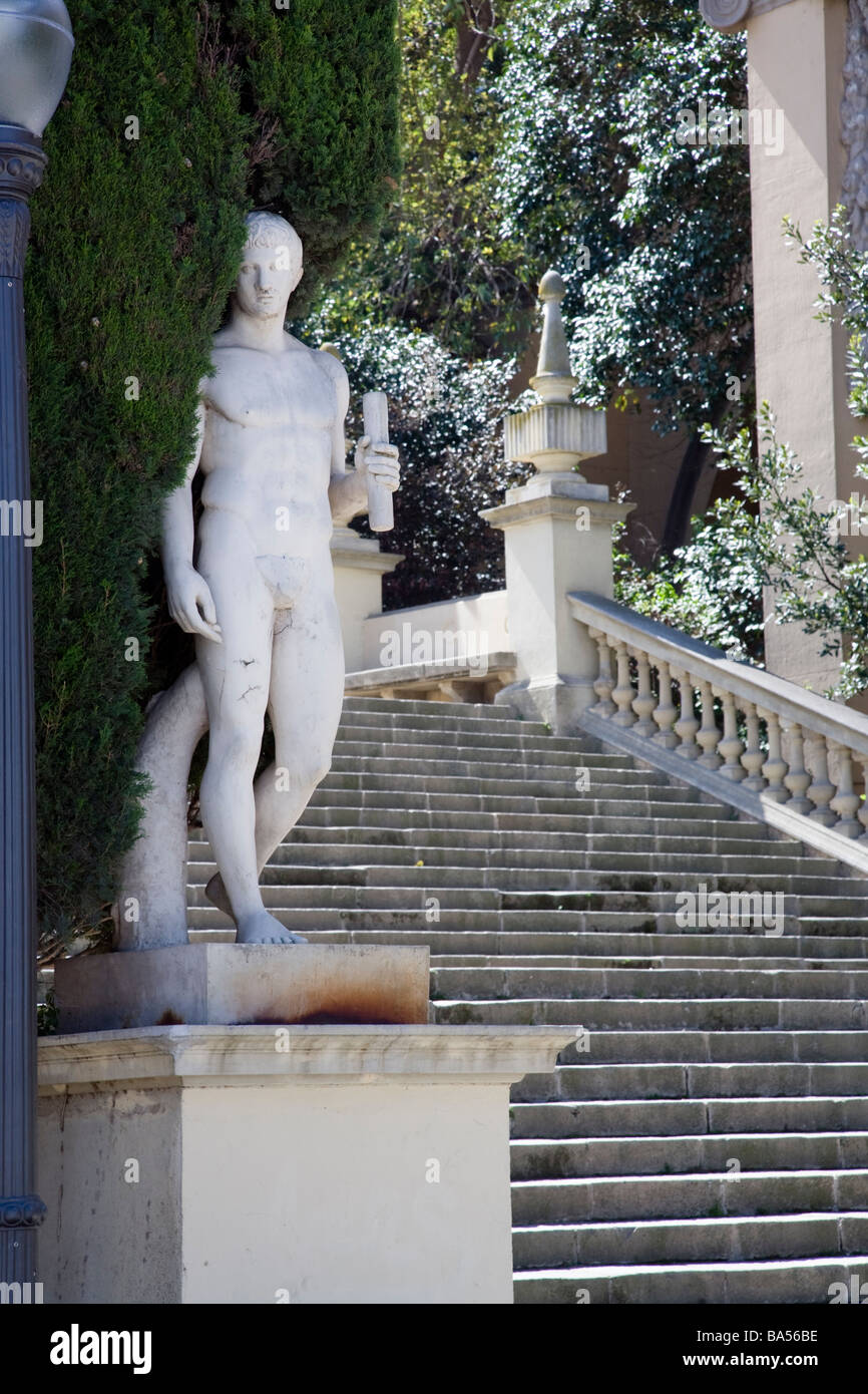 Statue Parc de Montjuic Barcelona Catalunya Spain Stock Photo - Alamy