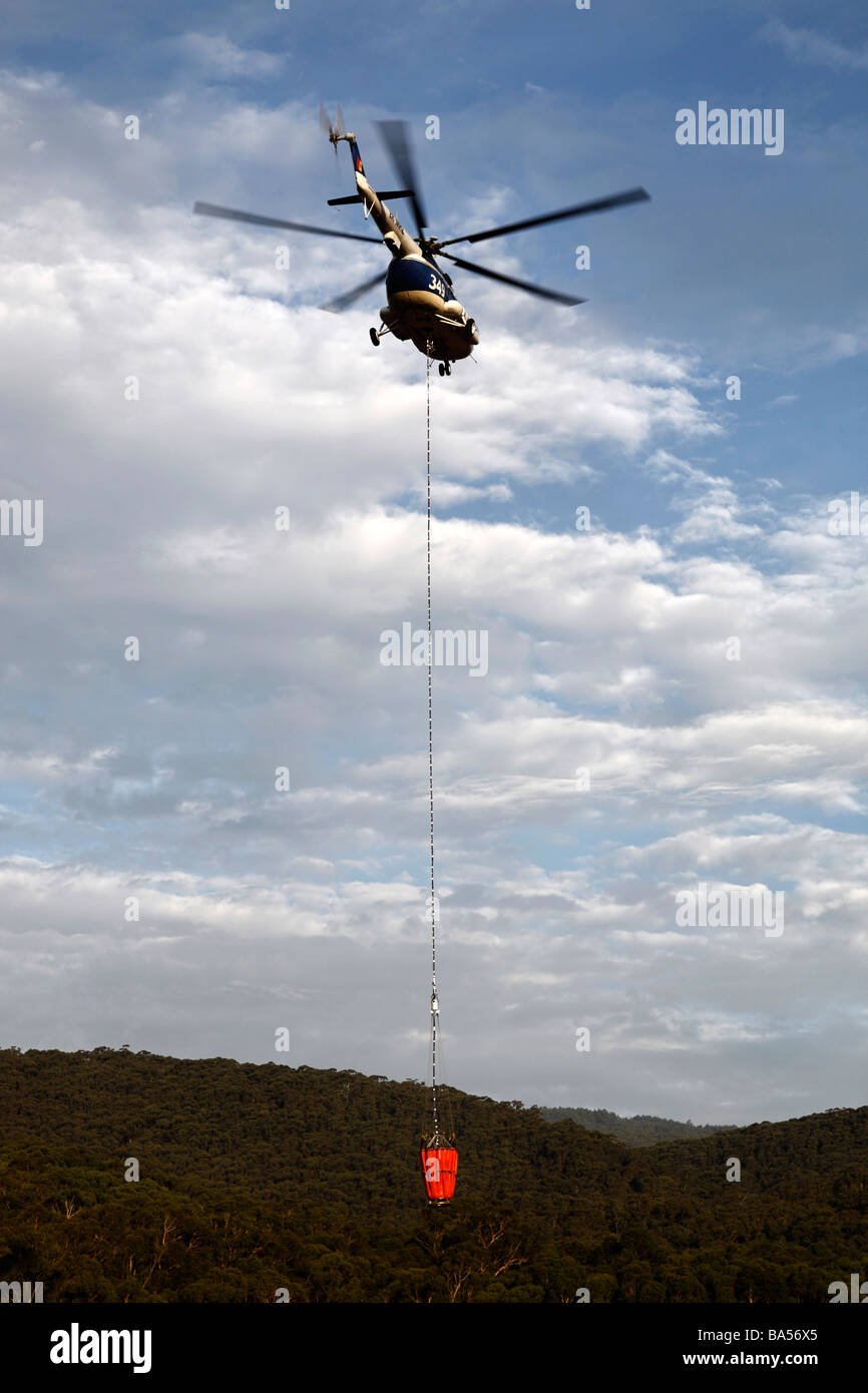 Fire Fighting Helicopter ER MHZ Mil Mi 8MTV 1 heavy lift helicopter Stock Photo