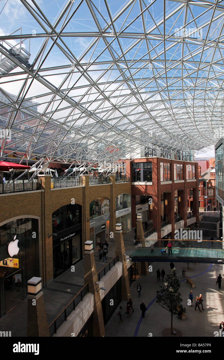 Victoria Square shopping mall interior Belfast Northern ireland Stock
