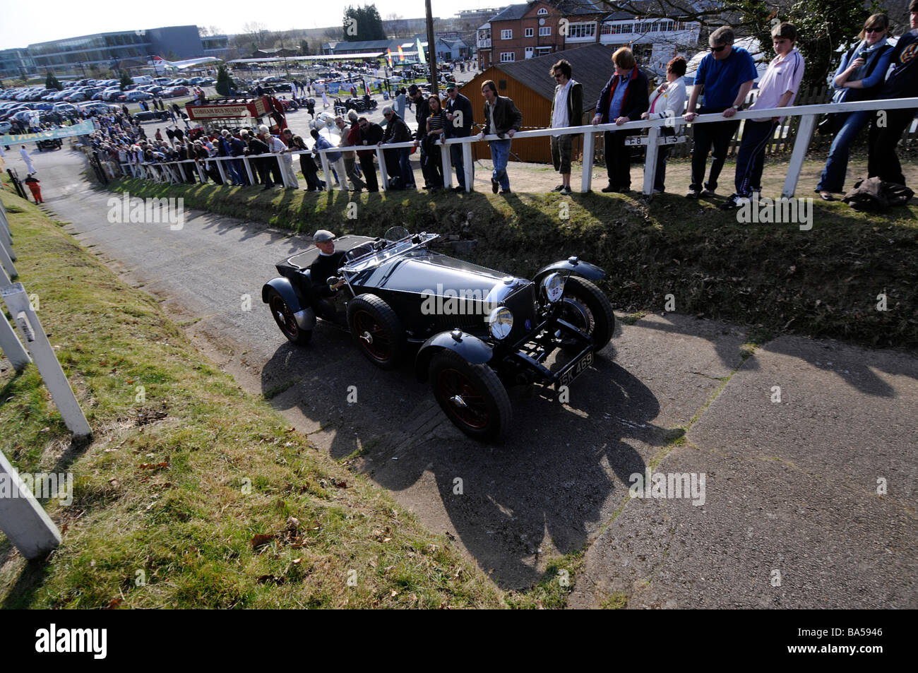 Brooklands Test Hill Centenary event 22 03 2009 Invicta Stock Photo