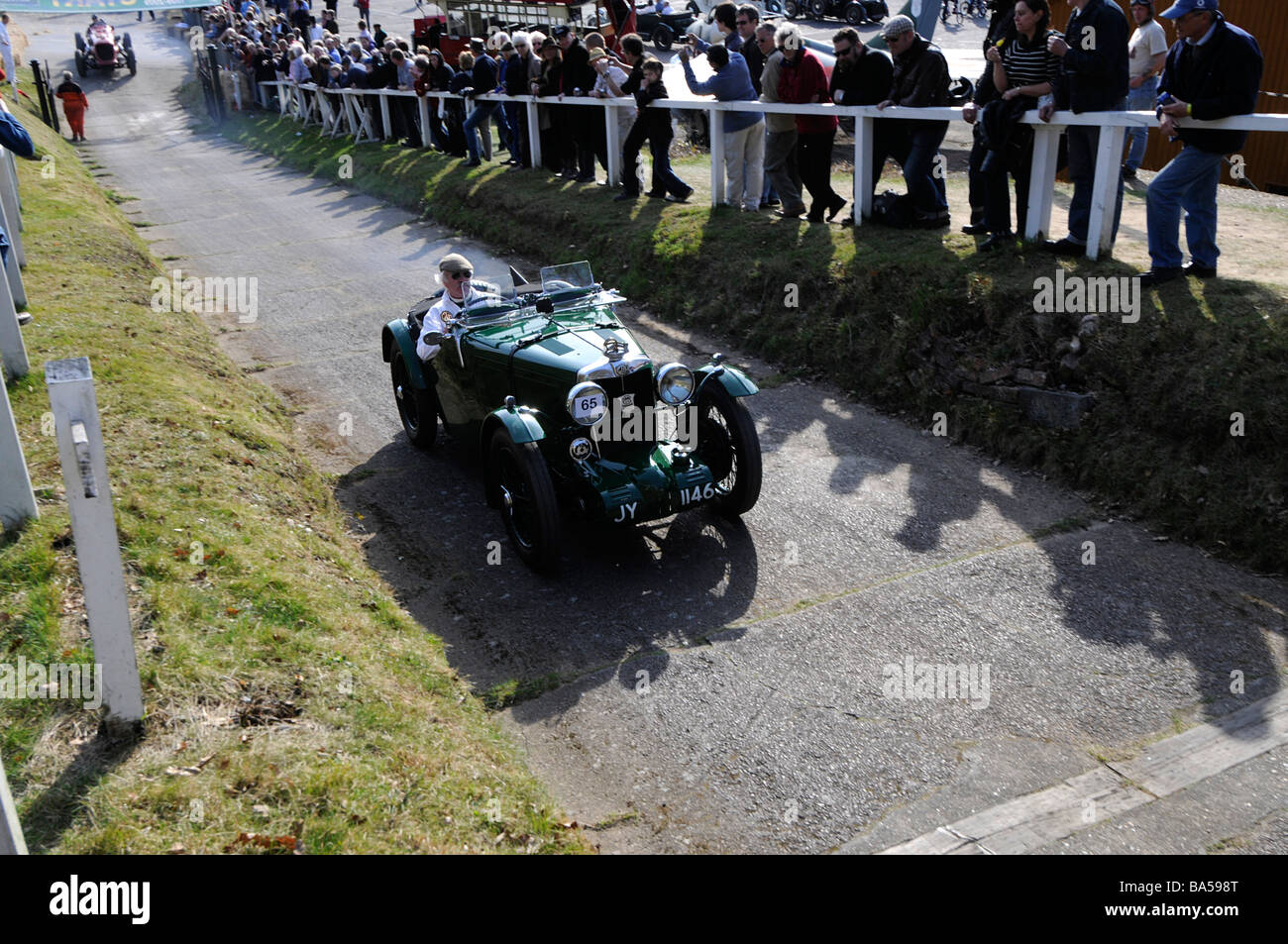 Brooklands Test Hill Centenary event 22 03 2009 MG J2 1932 Stock Photo