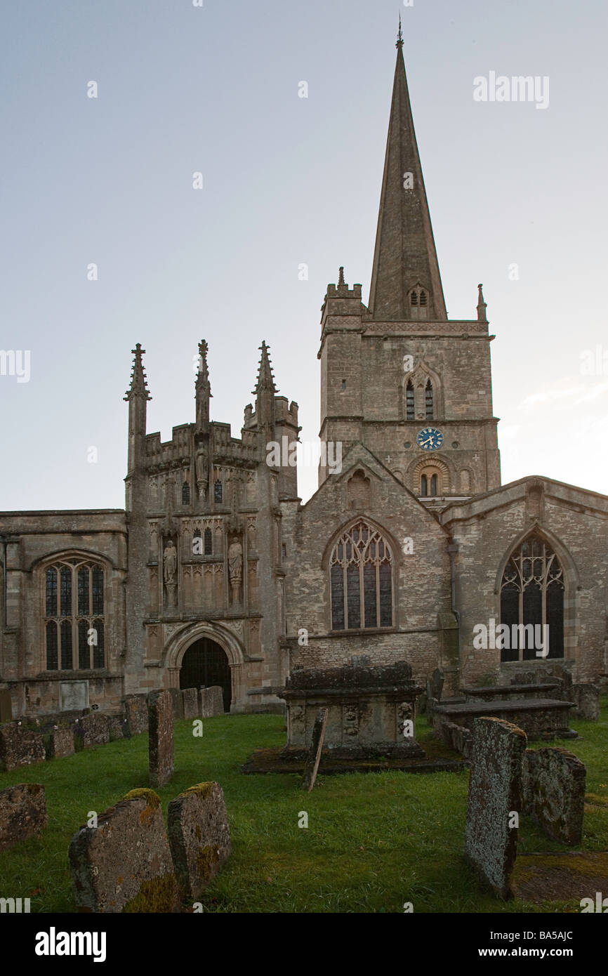 St John Baptist Church South Porch and Thomas Chapel Burford Anglo Saxon Norman Stock Photo