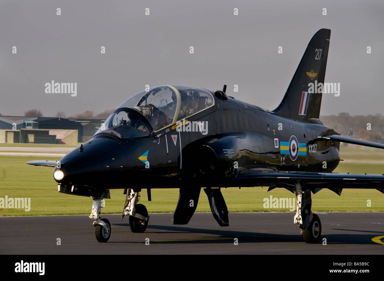 A Hawk jet trainer operated by the United Kingdoms Royal Navy Stock Photo