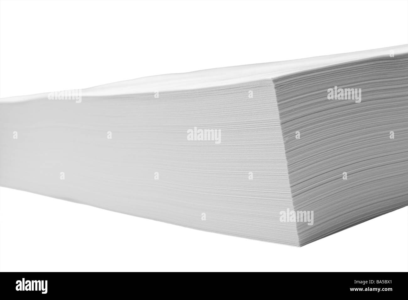Ream of white paper Black and White Stock Photos & Images Alamy