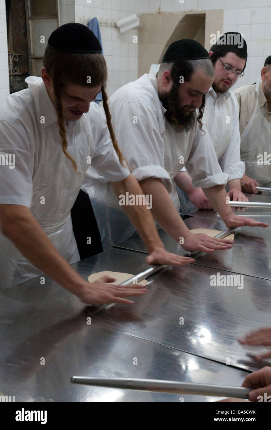 Israel Jerusalem mea Shearim orthodox neighbourhood Pessah celebrations