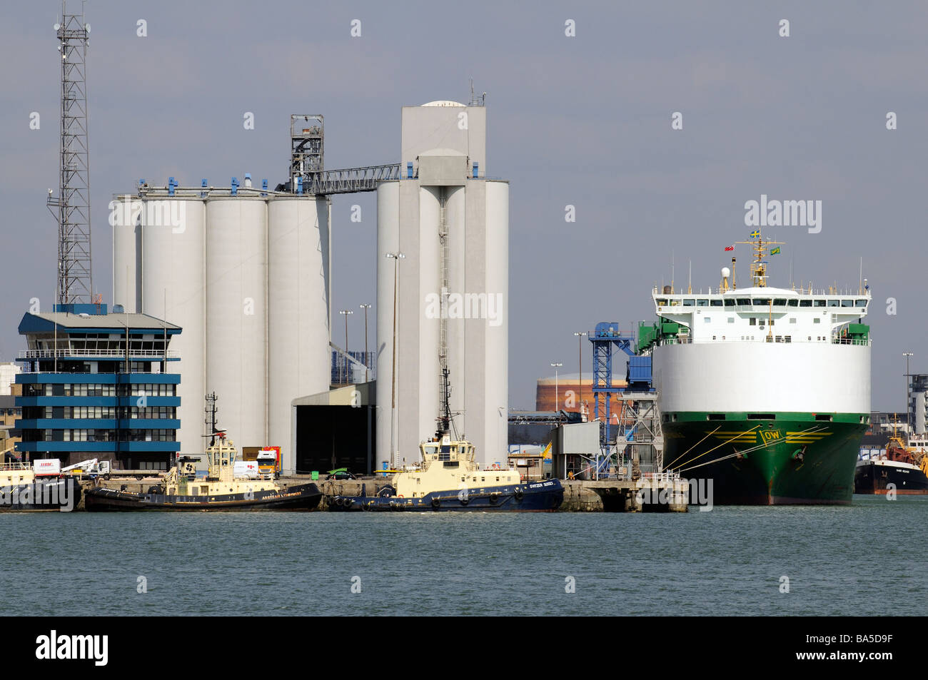 Port of Southampton southern England UK ABP waterfront building ...