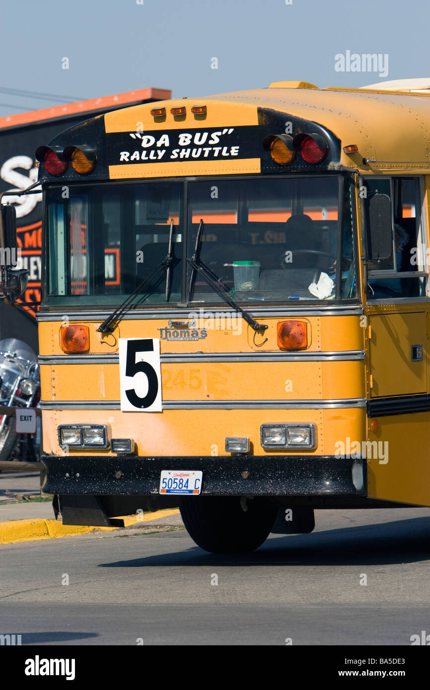 Da Bus converted schoolbus provides public transport during annual