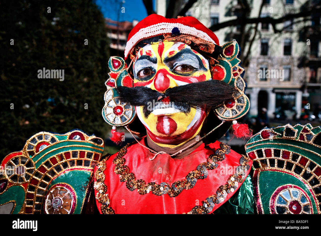 tamil painting and mask Stock Photo Alamy