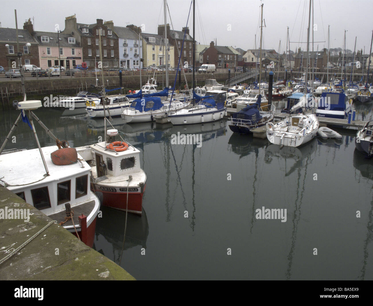 Arbroath Harbour Scotland Stock Photo