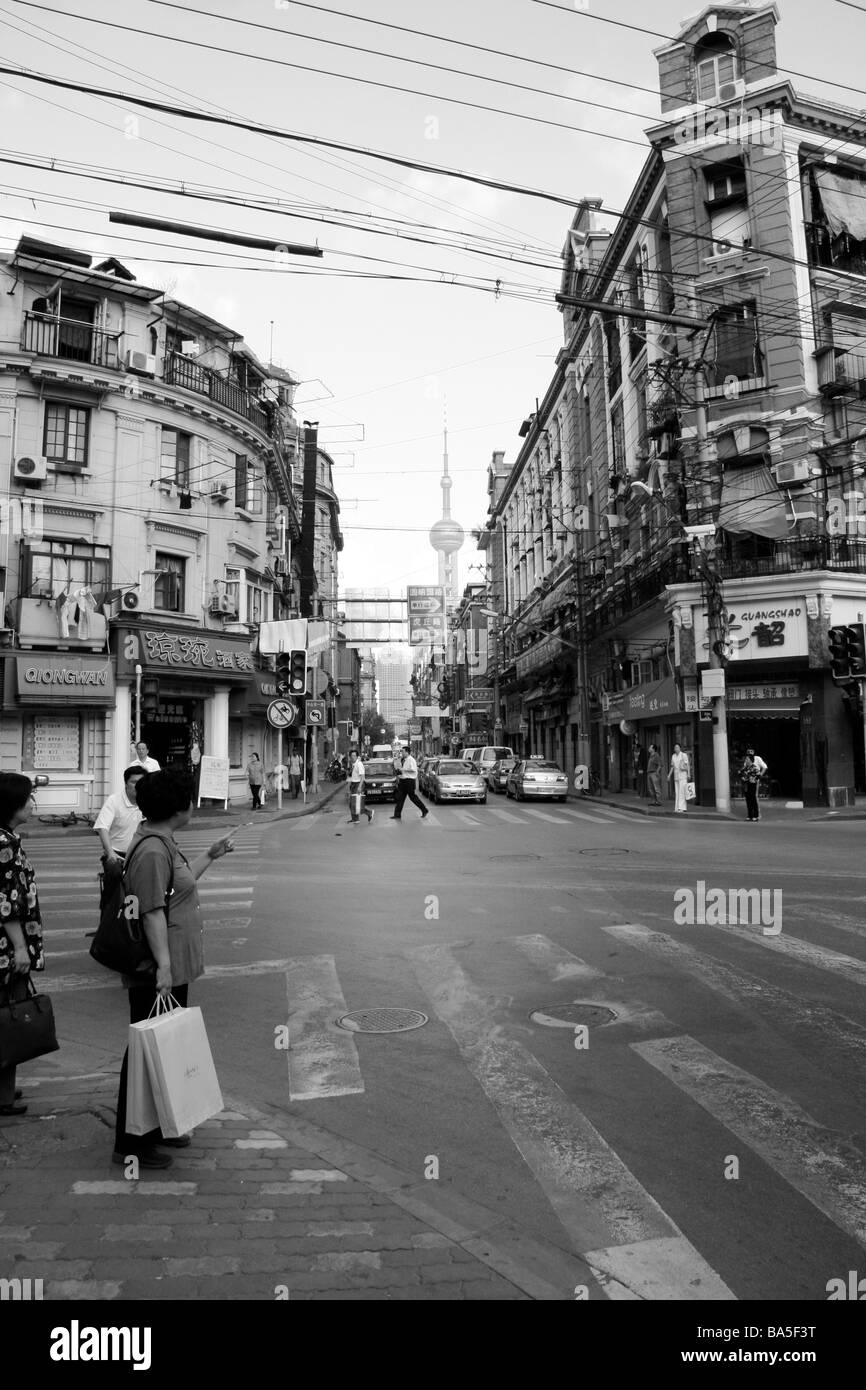 Old shanghai black and white hi-res stock photography and images - Alamy