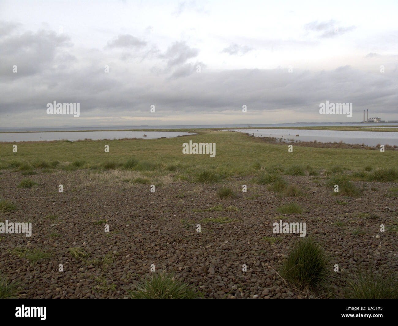 Musselburgh lagoons near Edinburgh Scotland Stock Photo