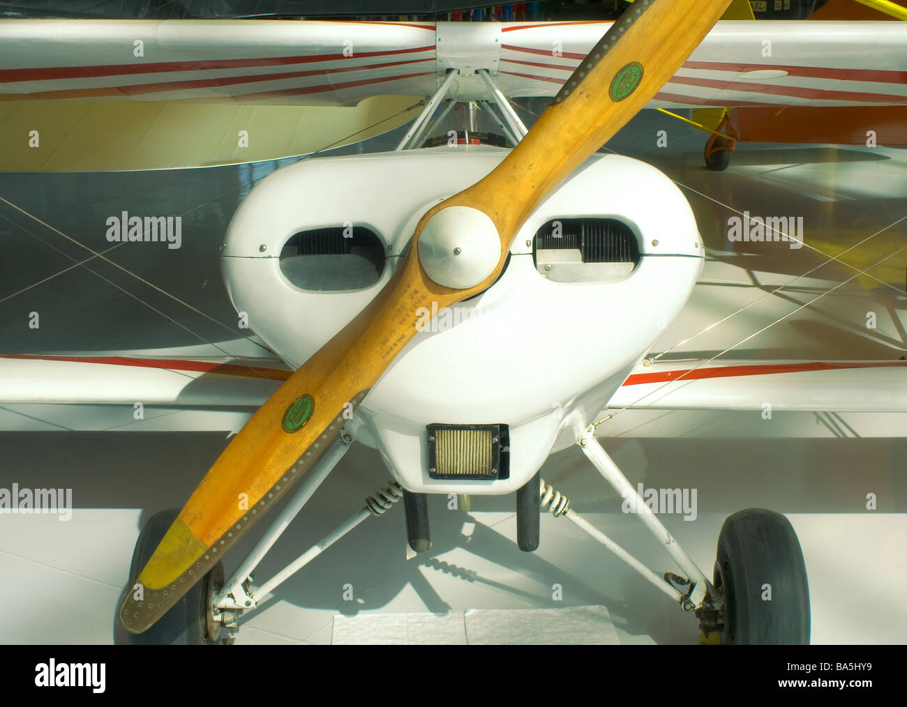 Propeller on single engine prop plane Stock Photo - Alamy