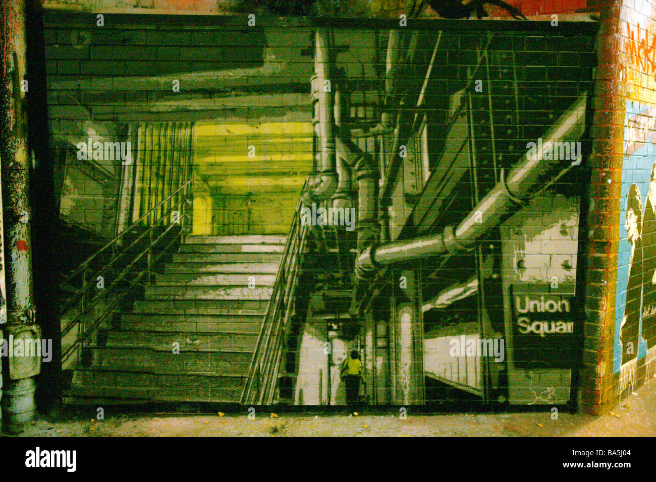 New York Subway artwork at the Cans Festival, London Stock Photo