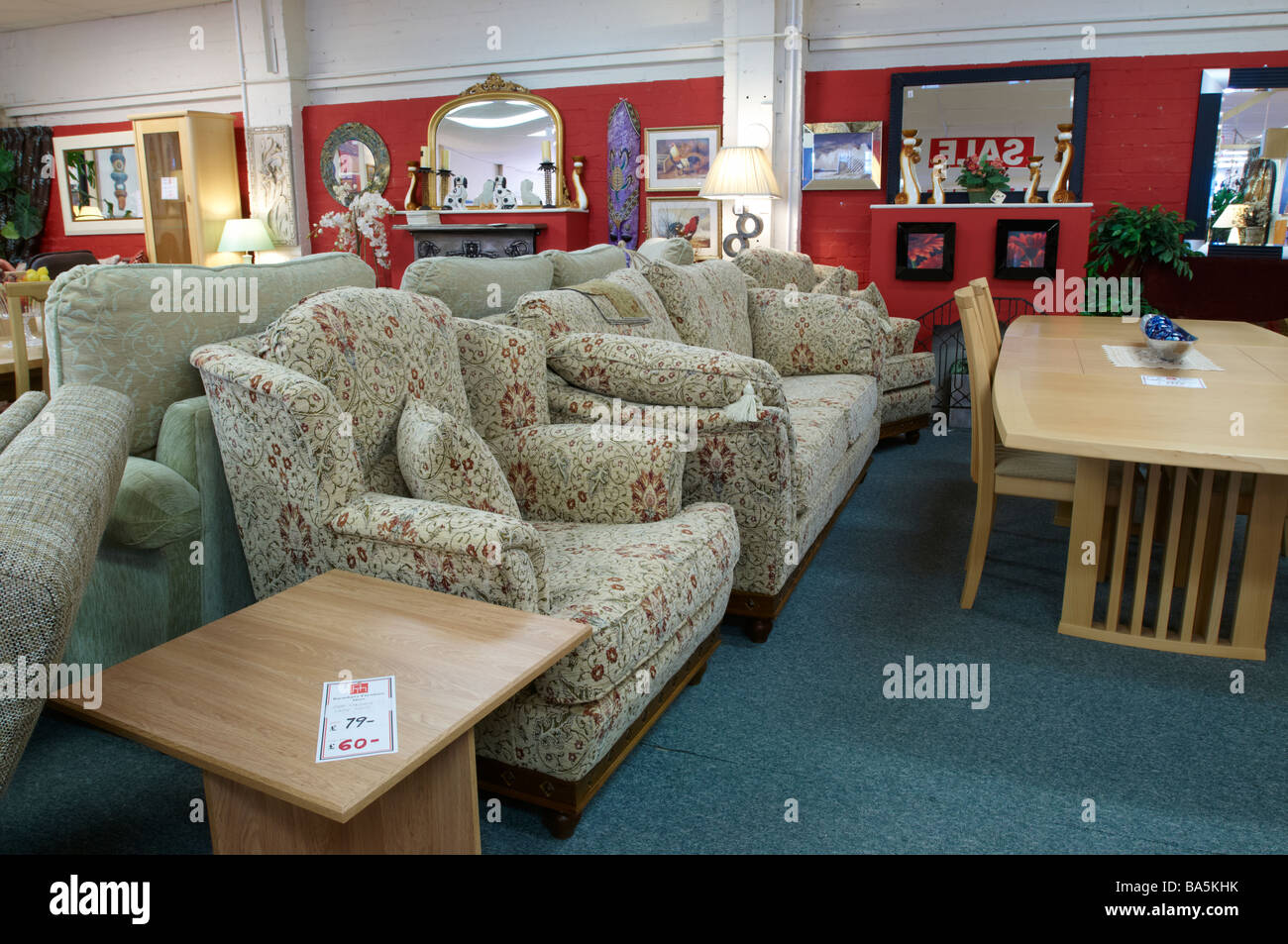 Furniture warehouse showroom Stock Photo Alamy