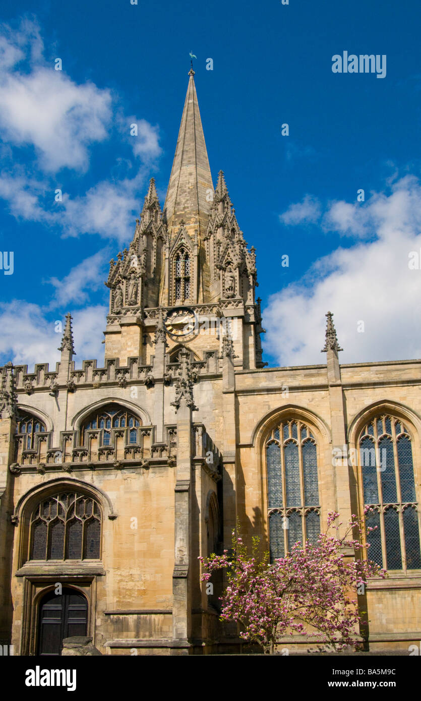 Oxford, England, UK. University Church of St Mary the Virgin on the High Street Stock Photo