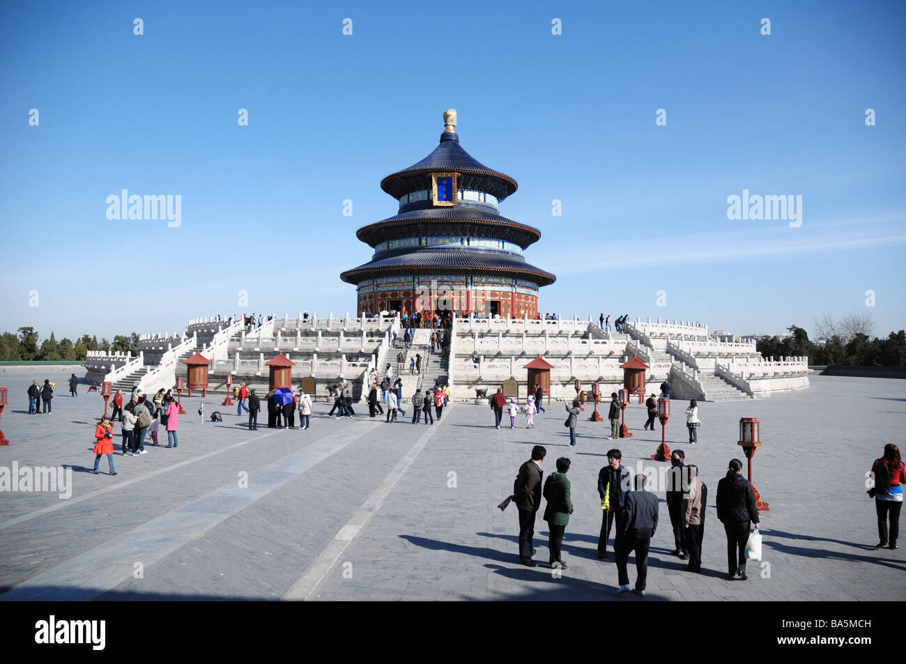 Qinian Dian (Hall of Prayer for Good Harvests) at the Temple of Heaven (or Altar of Heaven), Beijing, China. Stock Photo