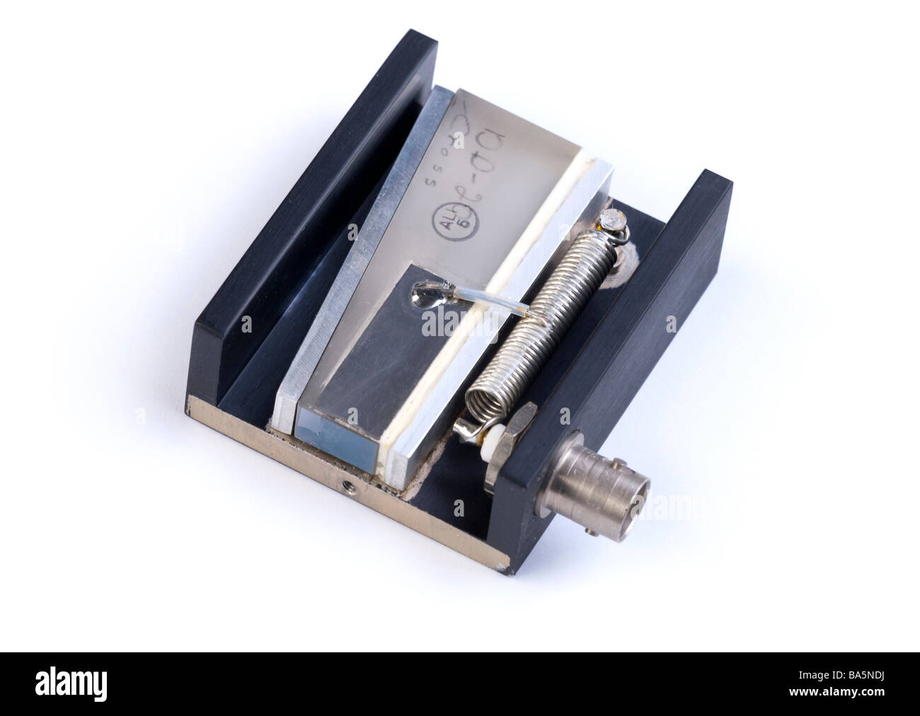 acousto optic /  acoustic opto  modulator (AOM) / Bragg cell Stock Photo