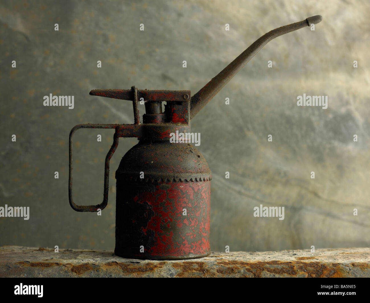 old oil can Stock Photo