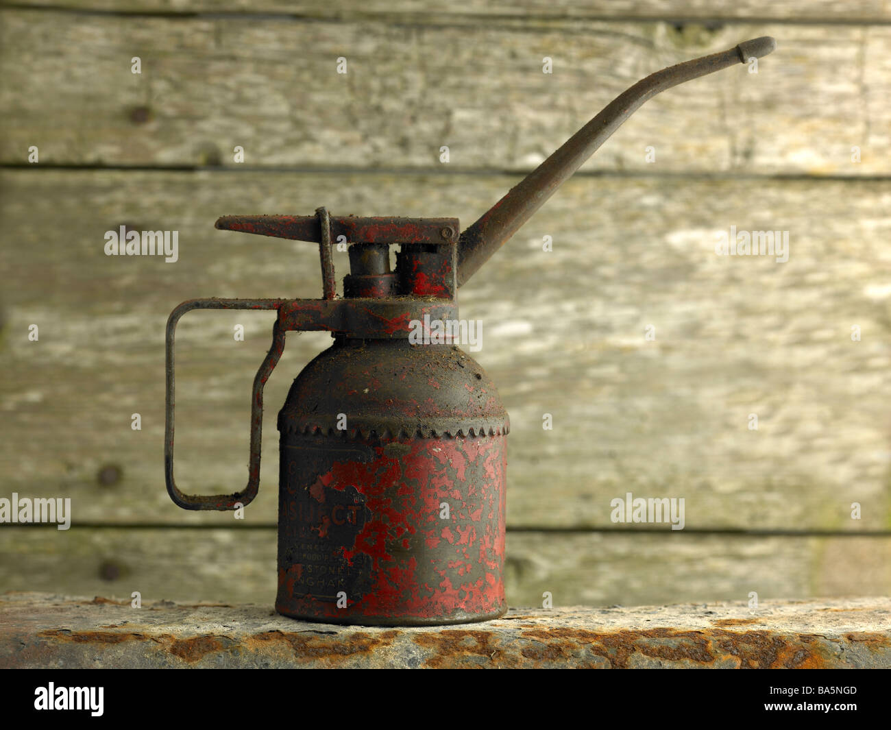 old oil can Stock Photo