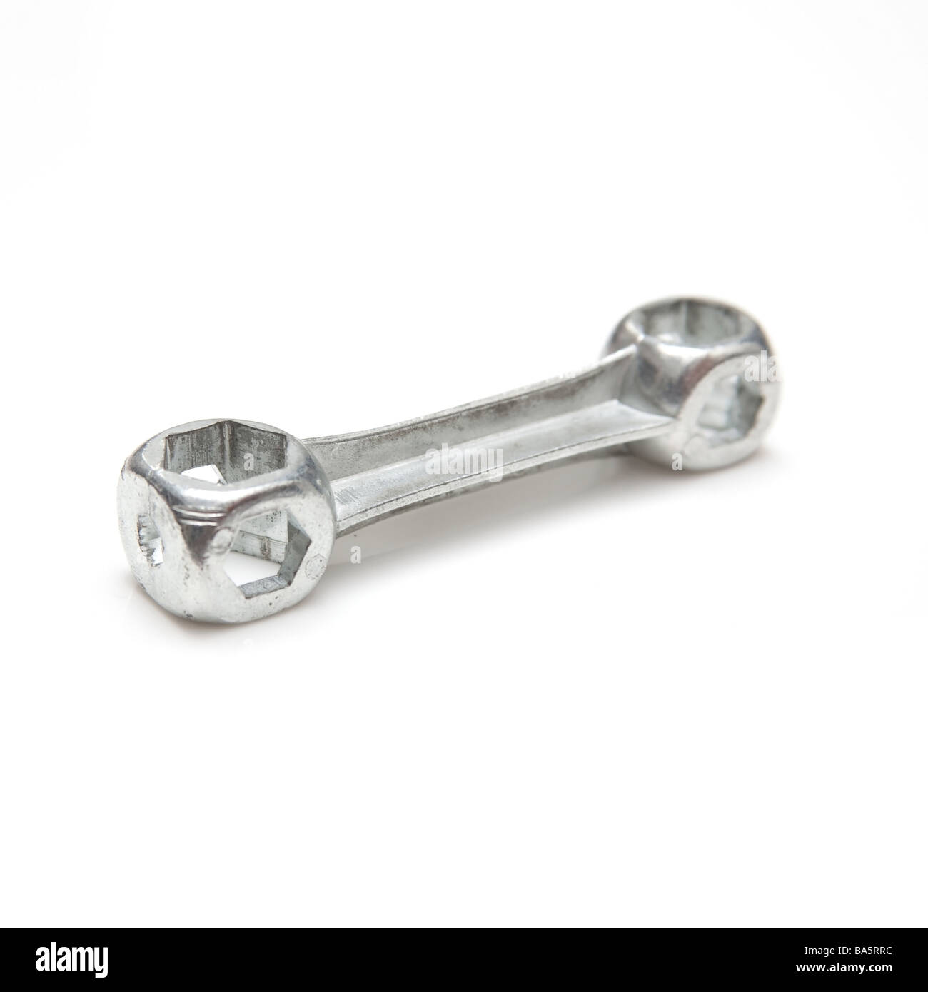 Bicycle spanner isolated on a white studio background Stock Photo