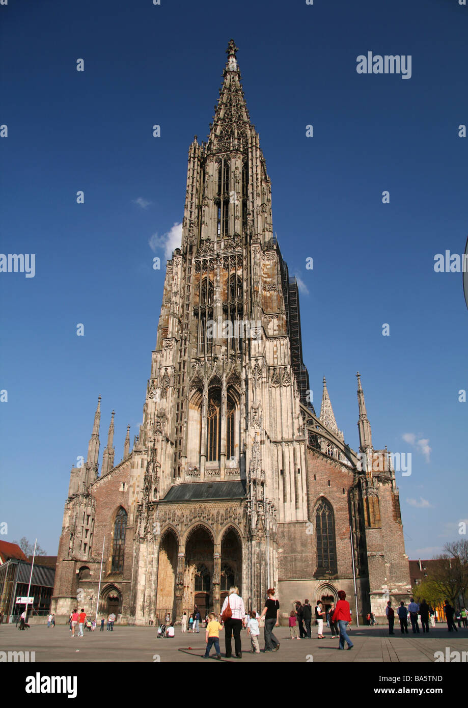 Ulm Cathedral, the tallest church in the world Stock Photo