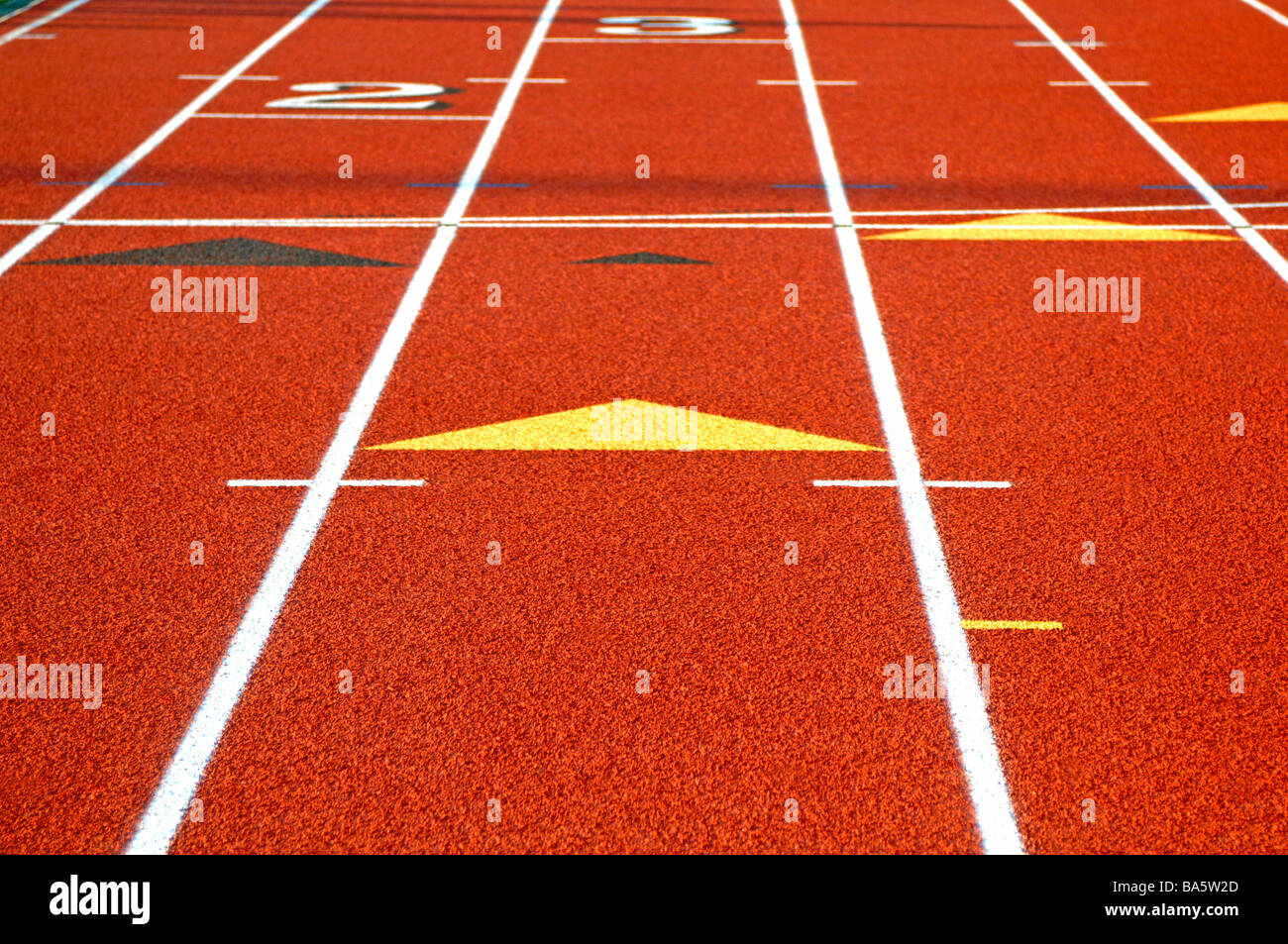 Graphic image of track and field and a sports facility Stock Photo Alamy