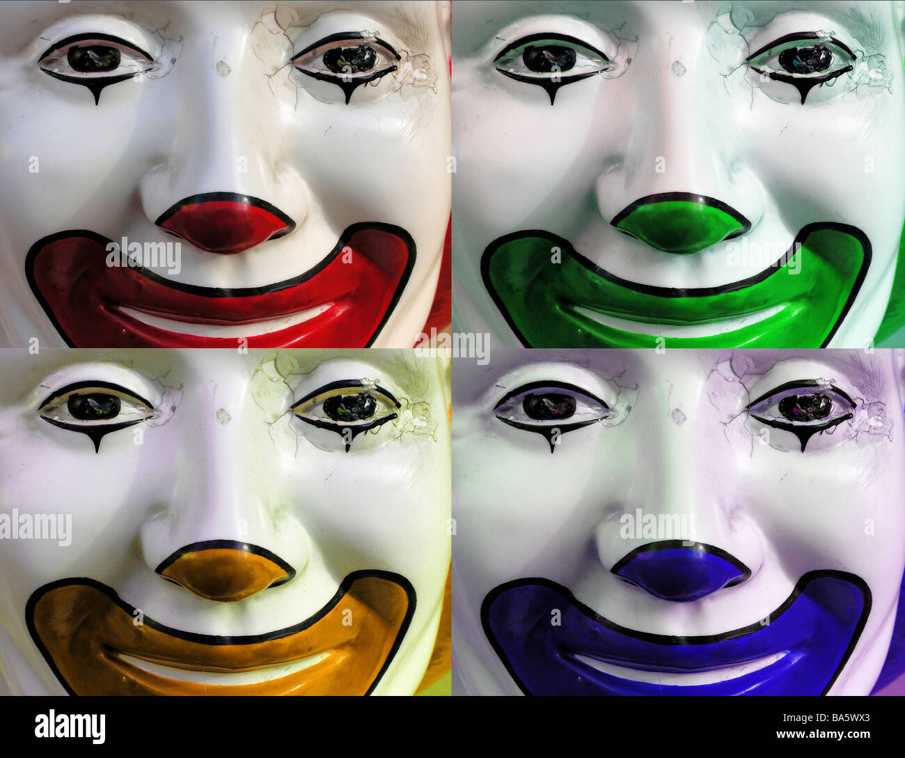 four clowns Stock Photo