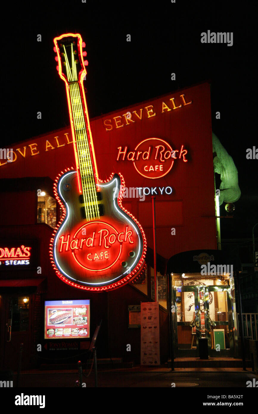 Hard Rock Cafe Tokyo Japan Stock Photo