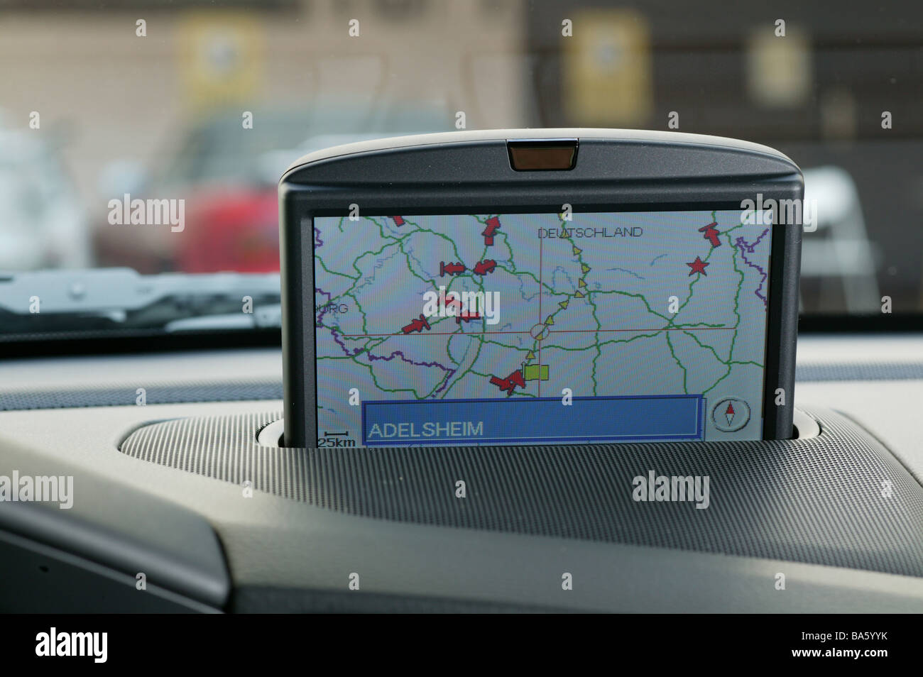Car indoors navigationsystem Display retractable map no property